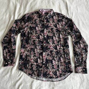 Eight X Premium Slim Fit Casual Button Down Men's Shirt Size Large